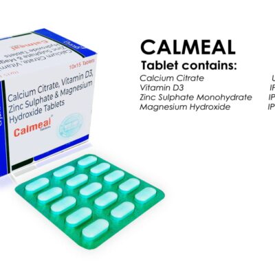 Calmeal Tab<br/>Elemental Calcium  500 mg + Vit D3=250 iu