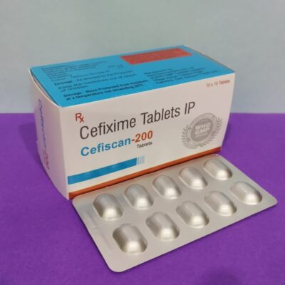 CEFISCAN-200 TAB<br> Cefixime 200mg Oval Tab