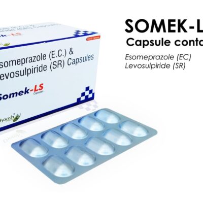 SOMEK- LS  CAP  (Alu Alu) <br>Esomeprazole 40 mg + Levosulpride 75 mg SR