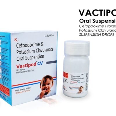 VACTIPOD-CV-50 CV DRY SYRUP<br>  With Water Cefopodoxime 50mg+Clav 31.5 mg in Each 5 ml